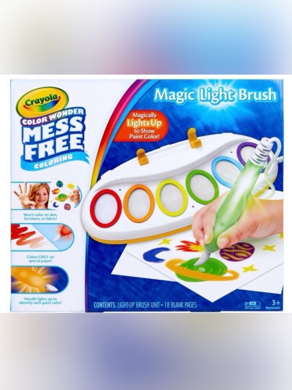 ⭐️3/$20 Crayola Magic Light-Up Paint Brush Set Color Wonder